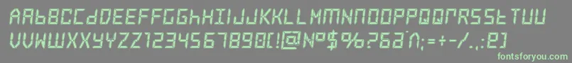 frozencrystalacad Font – Green Fonts on Gray Background