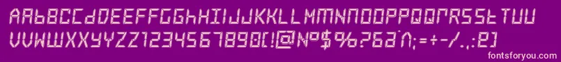 frozencrystalacad Font – Pink Fonts on Purple Background