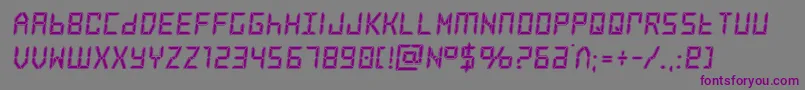 frozencrystalacad Font – Purple Fonts on Gray Background