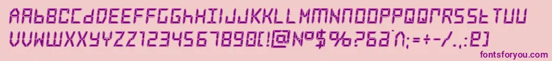 frozencrystalacad Font – Purple Fonts on Pink Background