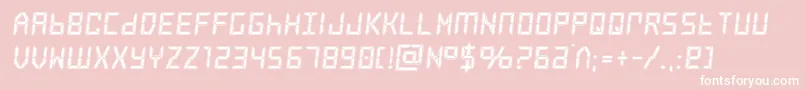 frozencrystalacad Font – White Fonts on Pink Background