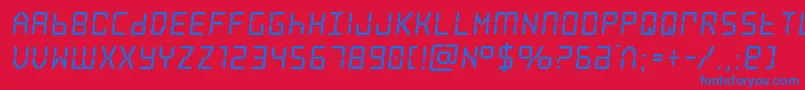 frozencrystalbold Font – Blue Fonts on Red Background