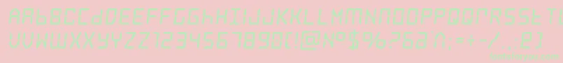 frozencrystalbold Font – Green Fonts on Pink Background
