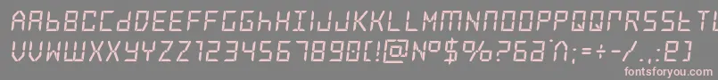 frozencrystalbold Font – Pink Fonts on Gray Background