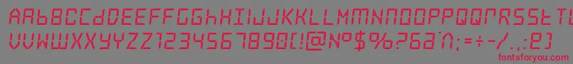 Weitere Informationen zur frozencrystalbold-Schriftart frozencrystalbold-Schriftart – Rote Schriften auf grauem Hintergrund