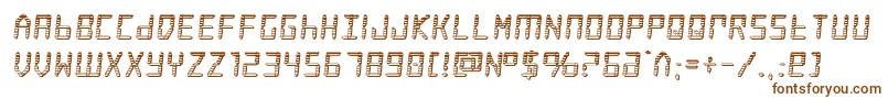 frozencrystalchrome Font – Brown Fonts on White Background