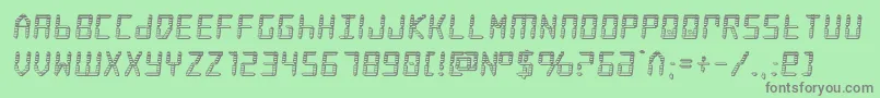 frozencrystalchrome Font – Gray Fonts on Green Background