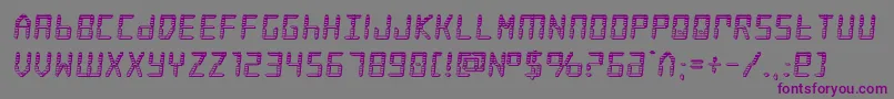 frozencrystalchrome Font – Purple Fonts on Gray Background