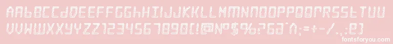frozencrystalchrome Font – White Fonts on Pink Background