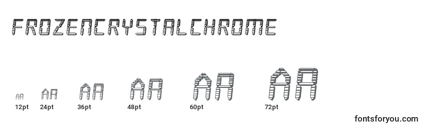 Frozencrystalchrome (127327) Font Sizes
