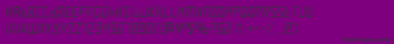 frozencrystalcond Font – Black Fonts on Purple Background