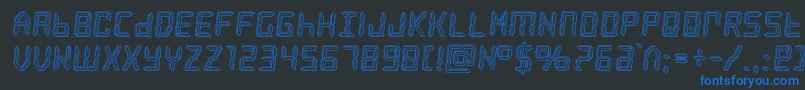 frozencrystalengrave Font – Blue Fonts on Black Background