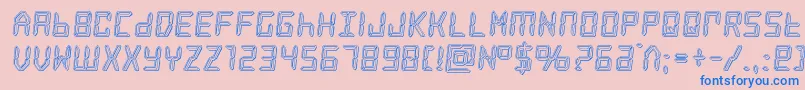frozencrystalengrave Font – Blue Fonts on Pink Background