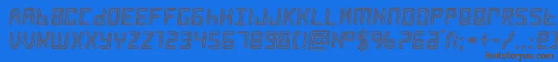 frozencrystalengrave Font – Brown Fonts on Blue Background