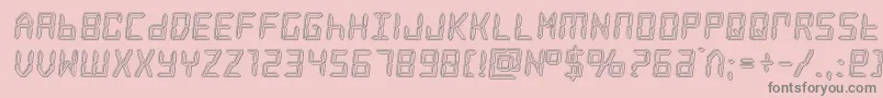 frozencrystalengrave Font – Gray Fonts on Pink Background