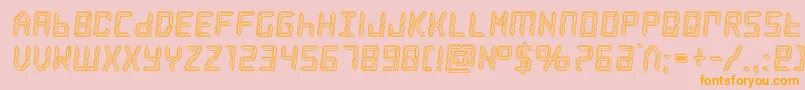 frozencrystalengrave Font – Orange Fonts on Pink Background