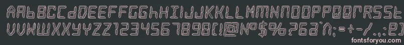 frozencrystalengrave Font – Pink Fonts on Black Background