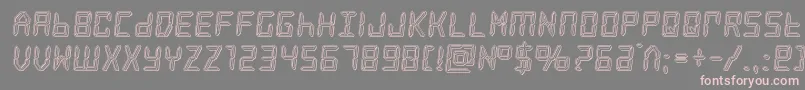 frozencrystalengrave Font – Pink Fonts on Gray Background