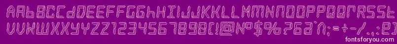 frozencrystalengrave Font – Pink Fonts on Purple Background