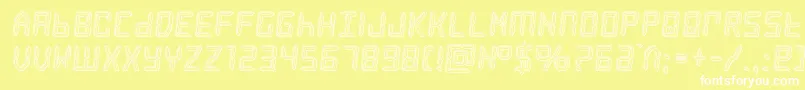 frozencrystalengrave Font – White Fonts on Yellow Background