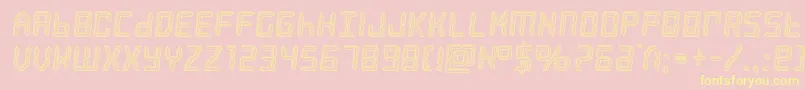 frozencrystalengrave Font – Yellow Fonts on Pink Background