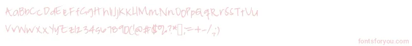 Peameaghanmessy Font – Pink Fonts