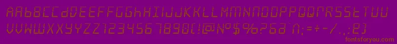frozencrystalhalf-fontti – ruskeat fontit violetilla taustalla