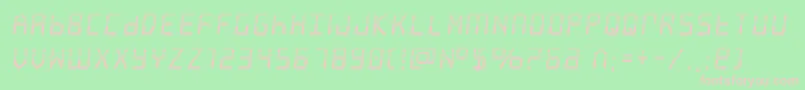 Шрифт frozencrystalhalf – розовые шрифты на зелёном фоне
