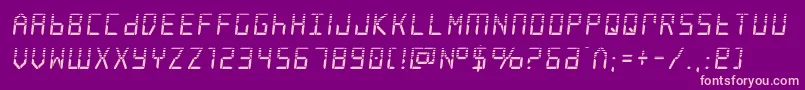 frozencrystalhalf Font – Pink Fonts on Purple Background