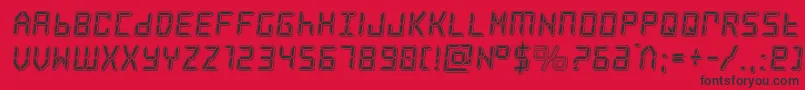 frozencrystalpunch Font – Black Fonts on Red Background