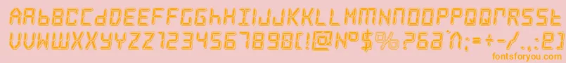 En savoir plus sur la police frozencrystalpunch Police frozencrystalpunch – polices orange sur fond rose