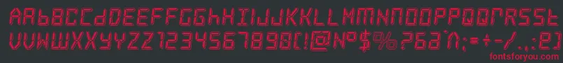 frozencrystalpunch Font – Red Fonts on Black Background