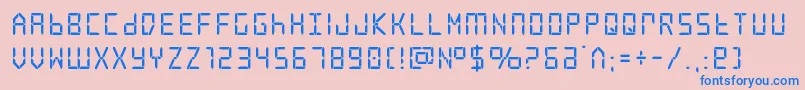 frozencrystalstraight Font – Blue Fonts on Pink Background