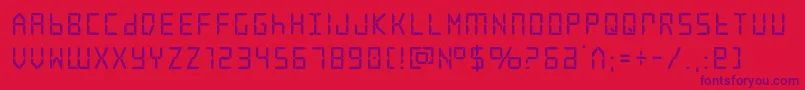 frozencrystalstraight Font – Purple Fonts on Red Background