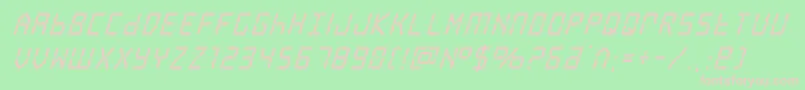 frozencrystalsuperital Font – Pink Fonts on Green Background
