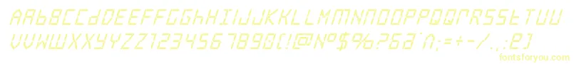 Шрифт frozencrystalsuperital – жёлтые шрифты