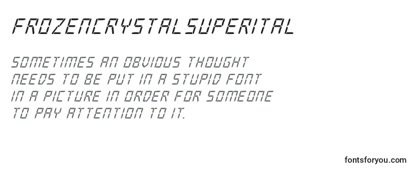 Шрифт Frozencrystalsuperital (127339)