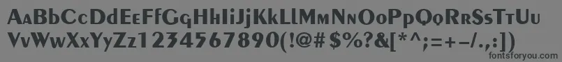 PengvinBoldRegular Font – Black Fonts on Gray Background