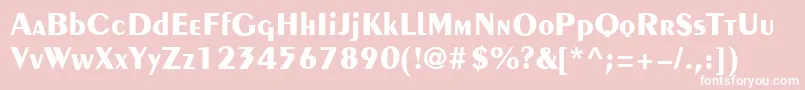 PengvinBoldRegular Font – White Fonts on Pink Background