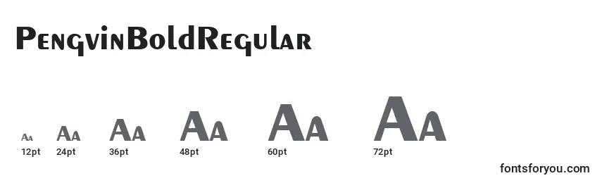 PengvinBoldRegular Font Sizes