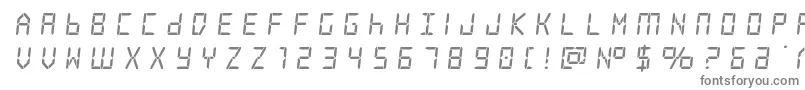 frozencrystaltitle-Schriftart – Graue Schriften auf weißem Hintergrund