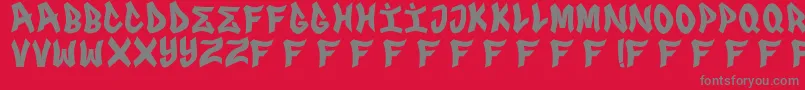 FRS GENUINO Font – Gray Fonts on Red Background