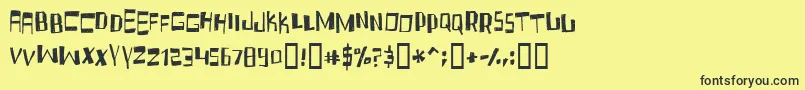 Lisätietoja FRUIDC -fontista FRUIDC -fontti – mustat fontit keltaisella taustalla