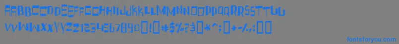 FRUIDC   Font – Blue Fonts on Gray Background