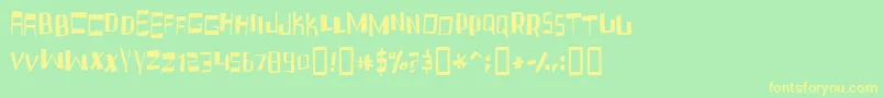 FRUIDC   Font – Yellow Fonts on Green Background