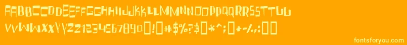 FRUIDC   Font – Yellow Fonts on Orange Background