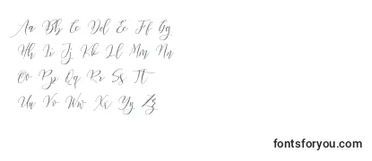 Schriftart Frutilla Script
