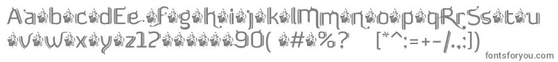 FTF Semar Poenakawan    DEMO VERSION Font – Gray Fonts on White Background