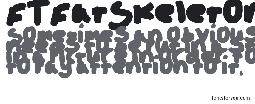 Обзор шрифта FTFatSkeleton Regular