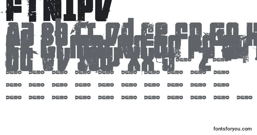 Schriftart FTNIPD   (127353) – Alphabet, Zahlen, spezielle Symbole